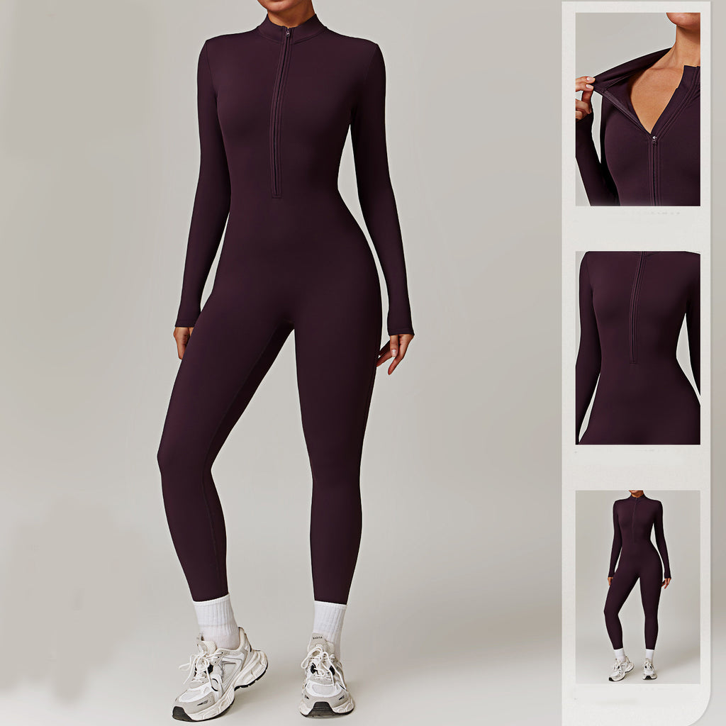 WARM ZIPPER JUMPSUIT