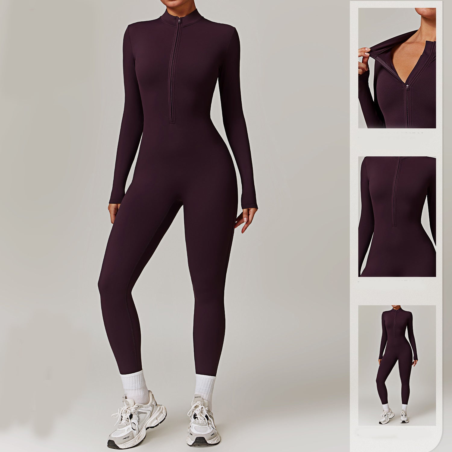 WARM ZIPPER JUMPSUIT