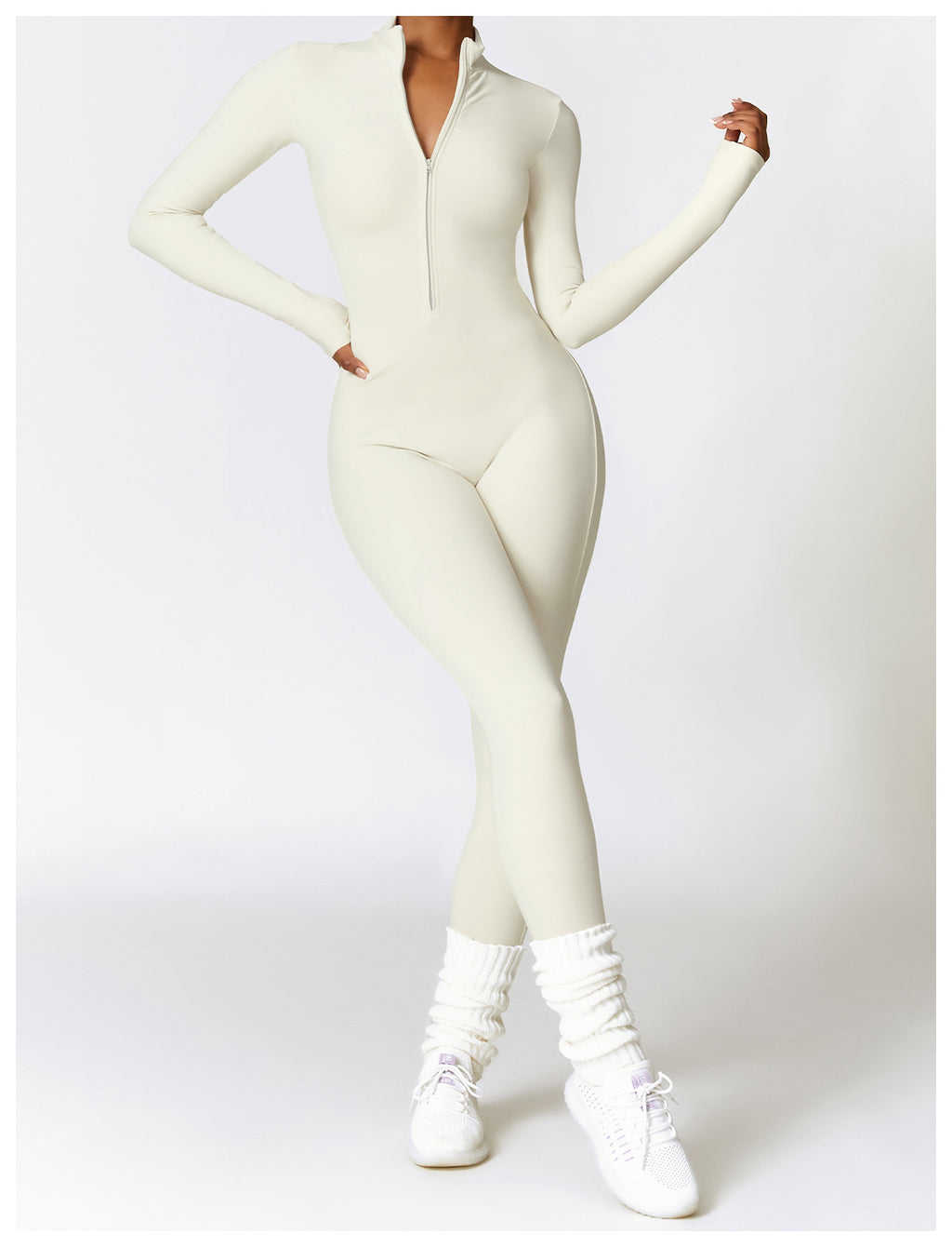 WARM ZIPPER JUMPSUIT