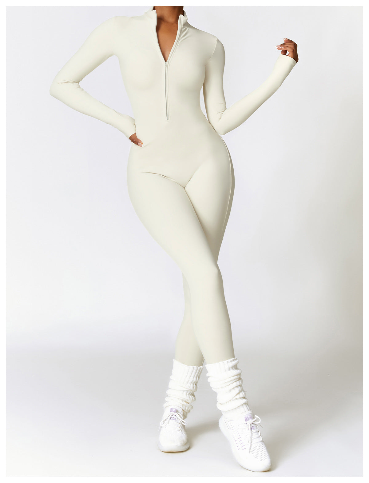 WARM ZIPPER JUMPSUIT