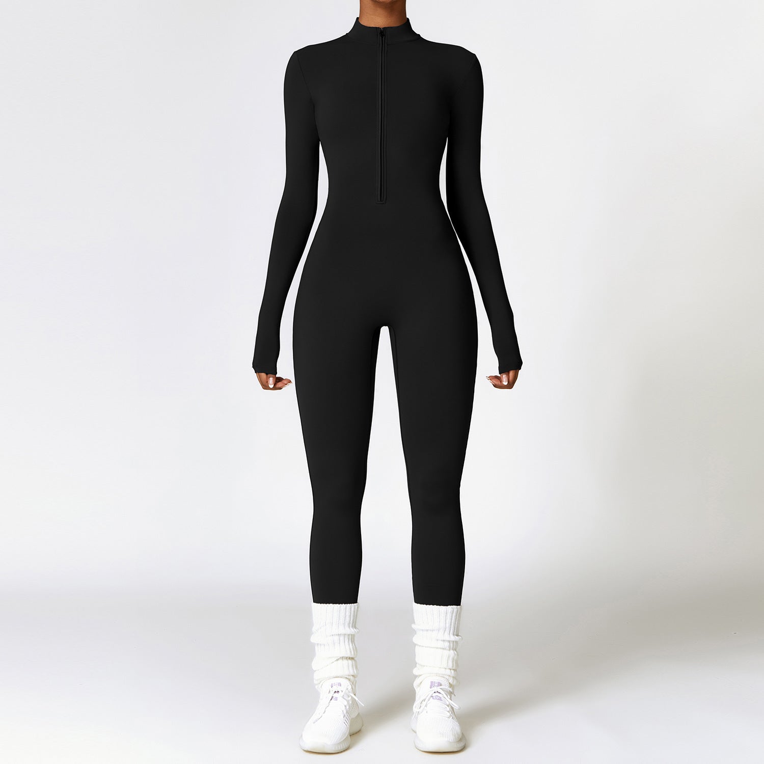 WARM ZIPPER JUMPSUIT