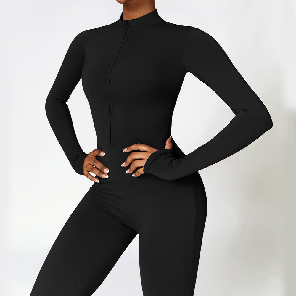 WARM ZIPPER JUMPSUIT